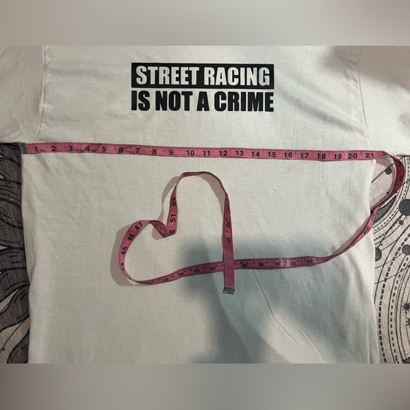 Gildan Custom Pressed “Street Racing is not a Crime” Unisex Size: L TSHIRT/DRESS - Picture 6 of 8